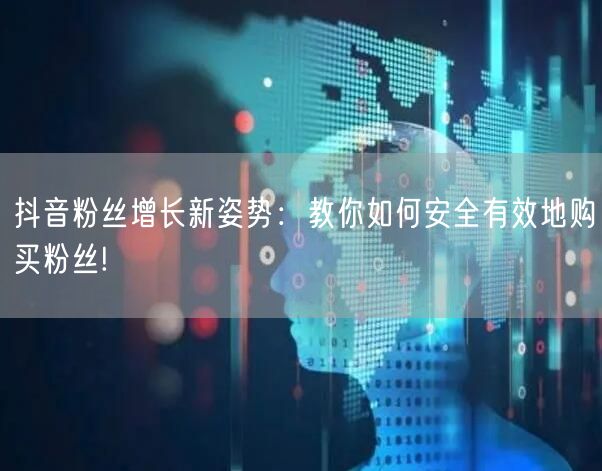 抖音粉丝增长新姿势：教你如何安全有效地购买粉丝!