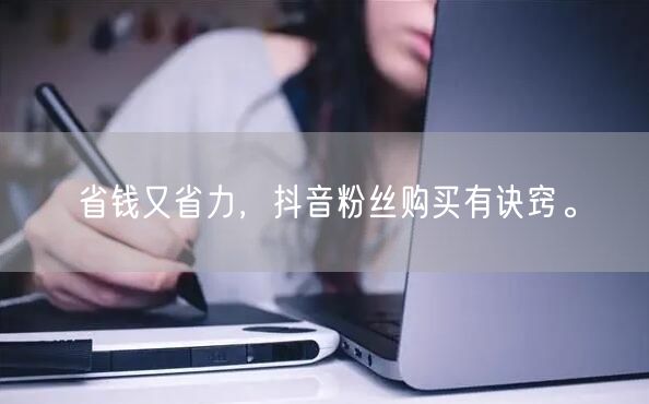 省钱又省力，抖音粉丝购买有诀窍。