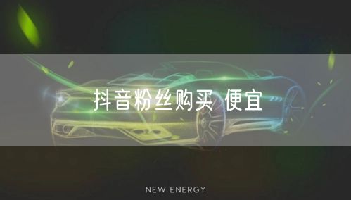 抖音粉丝购买 便宜