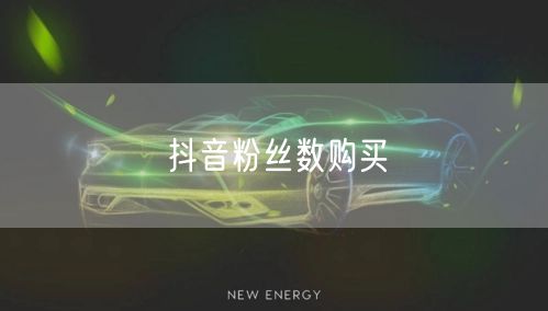 抖音粉丝数购买