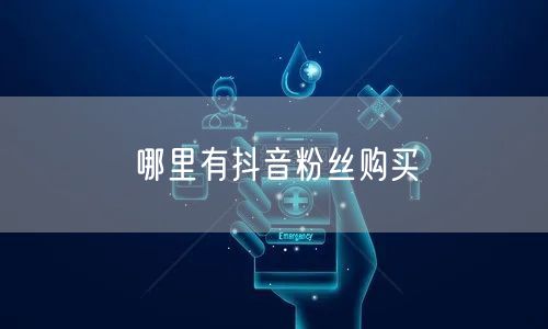 哪里有抖音粉丝购买