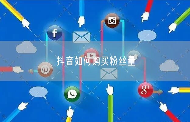 抖音如何购买粉丝量