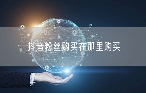抖音粉丝购买在那里购买