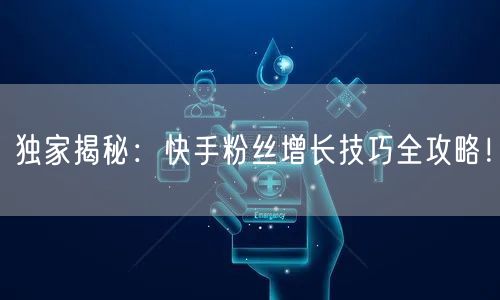 独家揭秘：快手粉丝增长技巧全攻略！