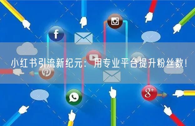 小红书引流新纪元：用专业平台提升粉丝数！