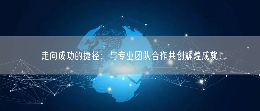 走向成功的捷径：与专业团队合作共创辉煌成就！