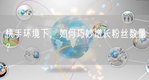 快手环境下，如何巧妙增长粉丝数量？