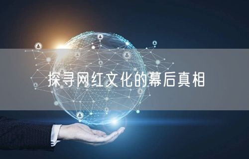 探寻网红文化的幕后真相
