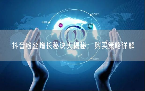 抖音粉丝增长秘诀大揭秘：购买策略详解