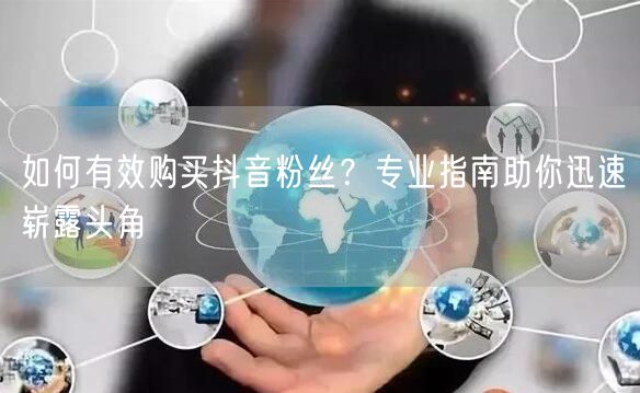 如何有效购买抖音粉丝？专业指南助你迅速崭露头角