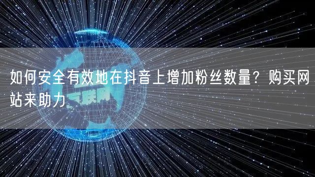 如何安全有效地在抖音上增加粉丝数量？购买网站来助力