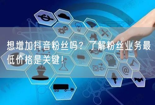 想增加抖音粉丝吗？了解粉丝业务最低价格是关键！