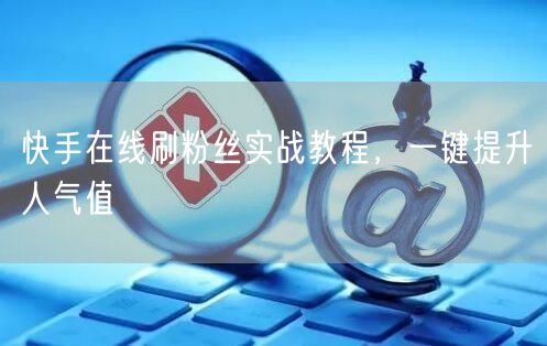 快手在线刷粉丝实战教程，一键提升人气值