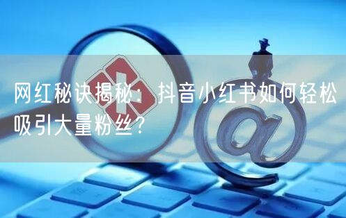 网红秘诀揭秘：抖音小红书如何轻松吸引大量粉丝？