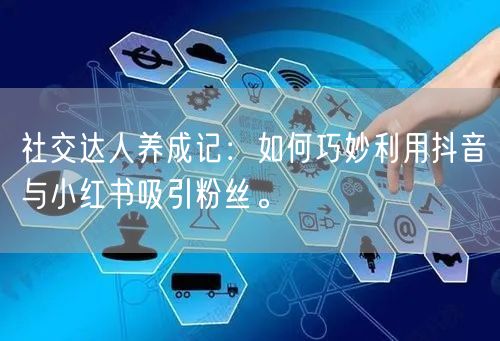 社交达人养成记：如何巧妙利用抖音与小红书吸引粉丝。
