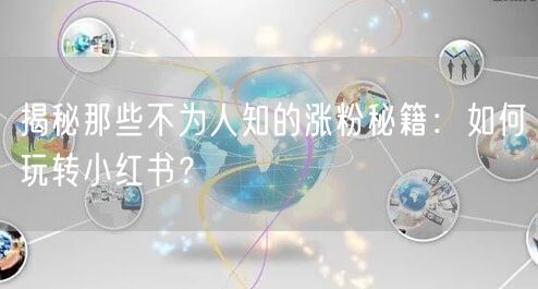 揭秘那些不为人知的涨粉秘籍：如何玩转小红书？