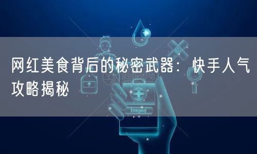 网红美食背后的秘密武器：快手人气攻略揭秘
