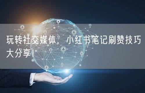 玩转社交媒体，小红书笔记刷赞技巧大分享！