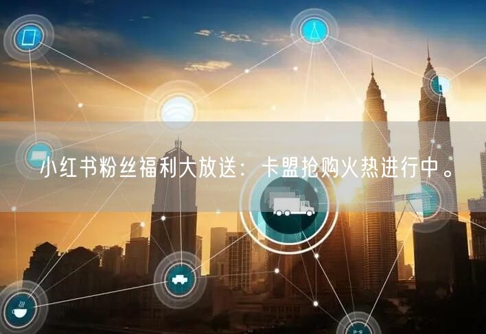 小红书粉丝福利大放送：卡盟抢购火热进行中。