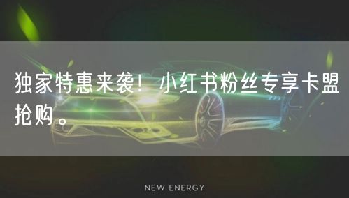 独家特惠来袭！小红书粉丝专享卡盟抢购。