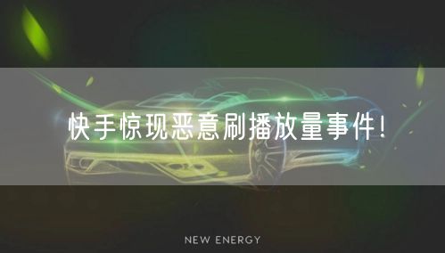 快手惊现恶意刷播放量事件！