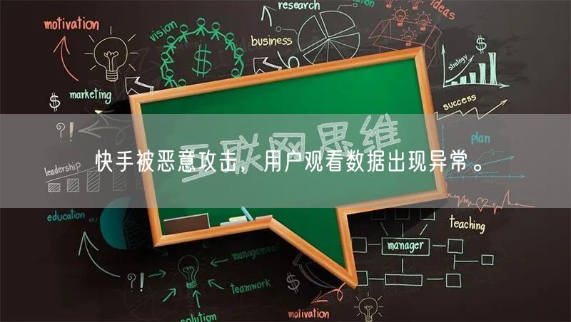 快手被恶意攻击，用户观看数据出现异常。