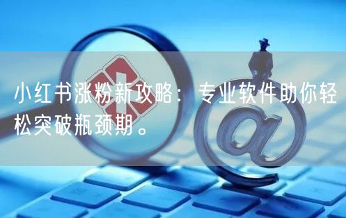 小红书涨粉新攻略：专业软件助你轻松突破瓶颈期。