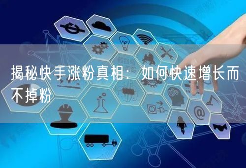 揭秘快手涨粉真相：如何快速增长而不掉粉