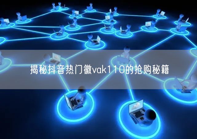 揭秘抖音热门徽vak110的抢购秘籍