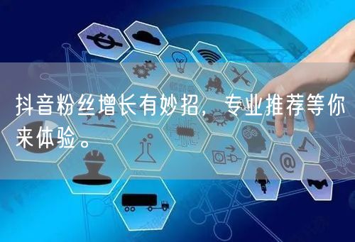 抖音粉丝增长有妙招，专业推荐等你来体验。