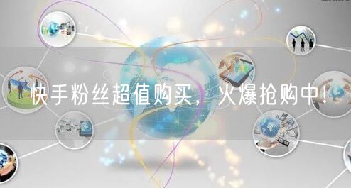 快手粉丝超值购买，火爆抢购中！