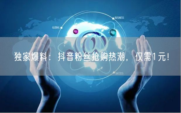独家爆料：抖音粉丝抢购热潮，仅需1元！