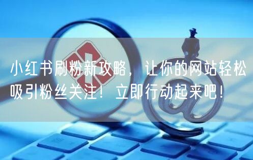 小红书刷粉新攻略，让你的网站轻松吸引粉丝关注！立即行动起来吧！