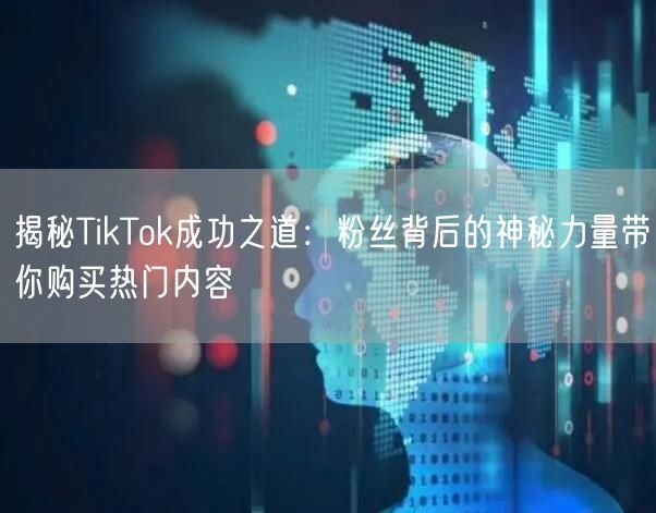 揭秘TikTok成功之道：粉丝背后的神秘力量带你购买热门内容