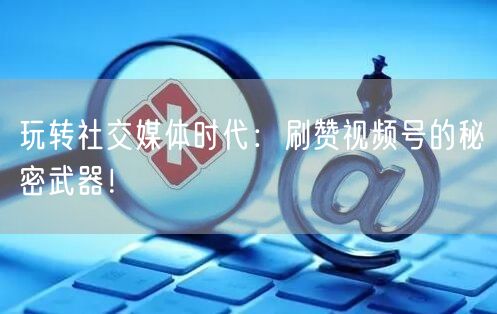 玩转社交媒体时代：刷赞视频号的秘密武器！