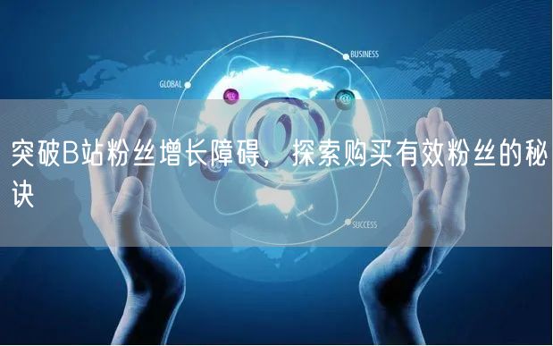 突破B站粉丝增长障碍，探索购买有效粉丝的秘诀