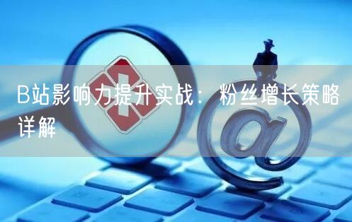 B站影响力提升实战：粉丝增长策略详解