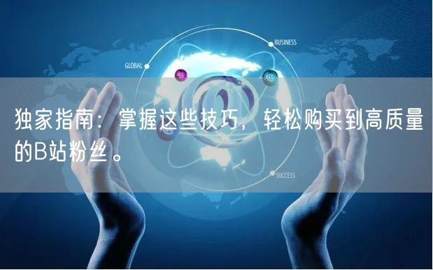 独家指南：掌握这些技巧，轻松购买到高质量的B站粉丝。