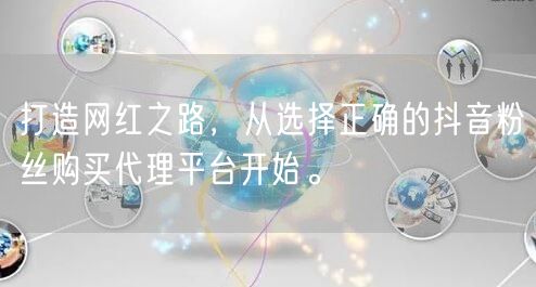 打造网红之路，从选择正确的抖音粉丝购买代理平台开始。