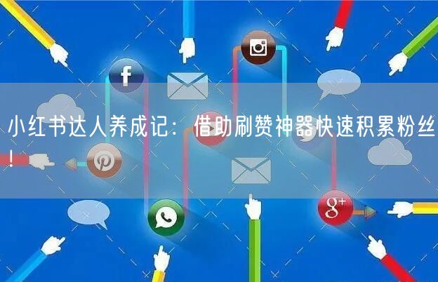 小红书达人养成记:借助刷赞神器快速积累粉丝!
