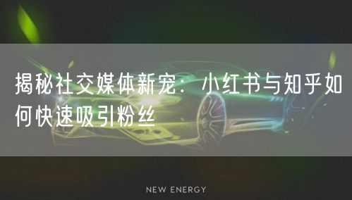 揭秘社交媒体新宠:小红书与知乎如何快速吸引粉丝