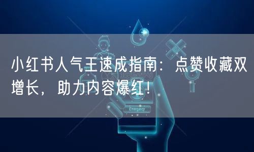 小红书人气王速成指南:点赞收藏双增长,助力内容爆红!